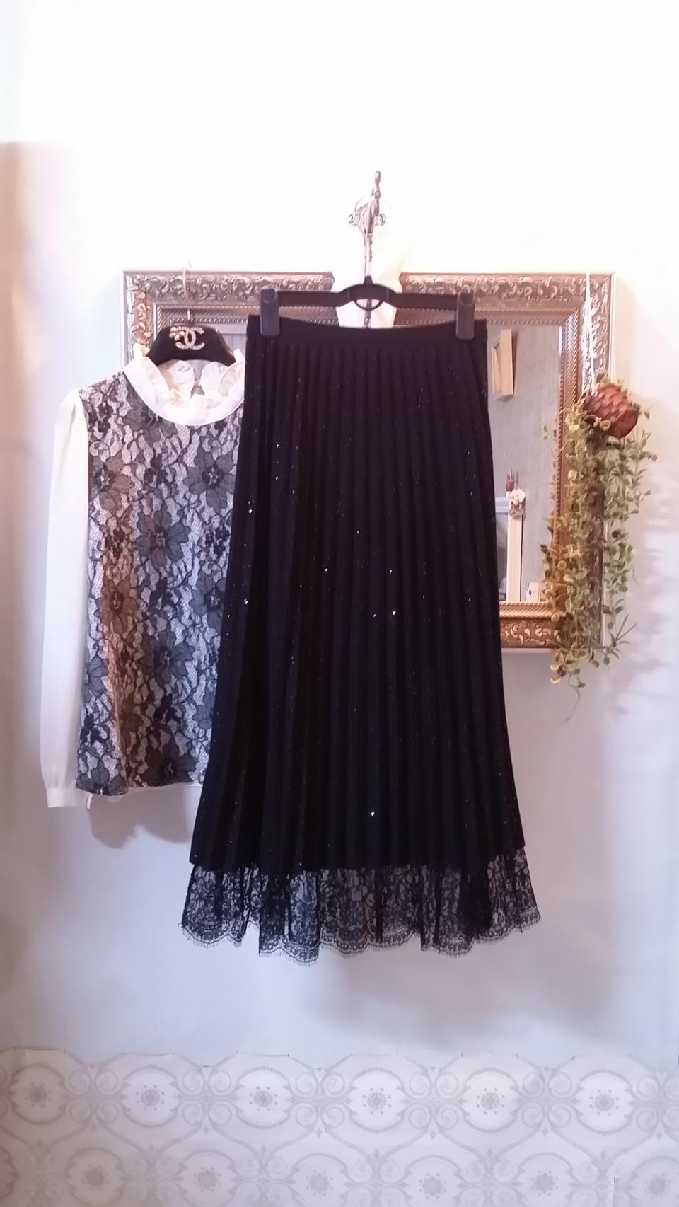 리버시블 롱스커트(플리츠 샤스커트)