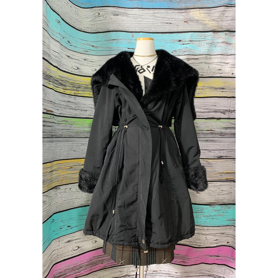 케이프 롱 패딩