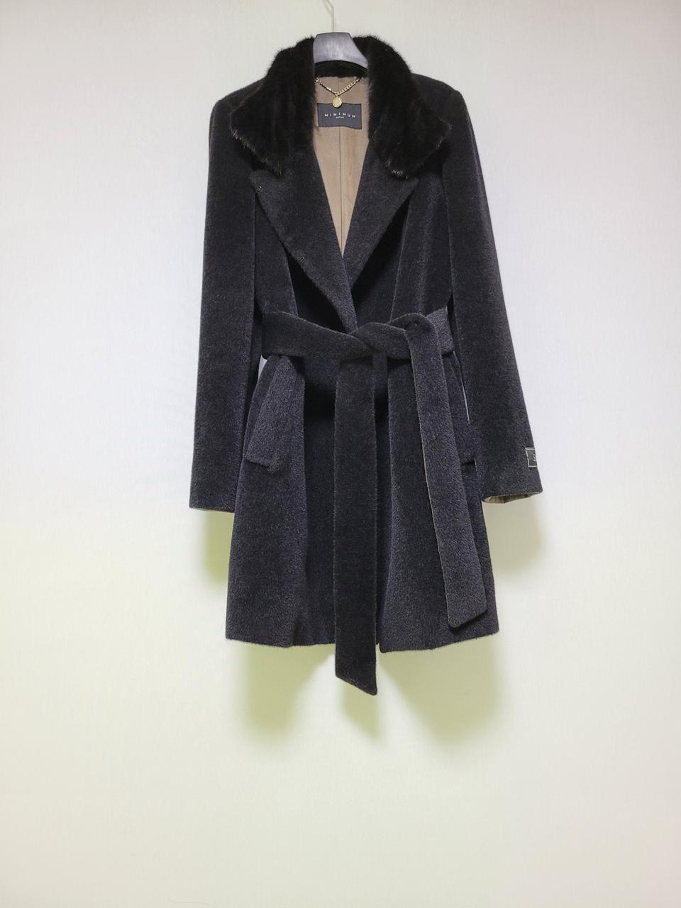 미니멈 밍크카라 라마 코트 66