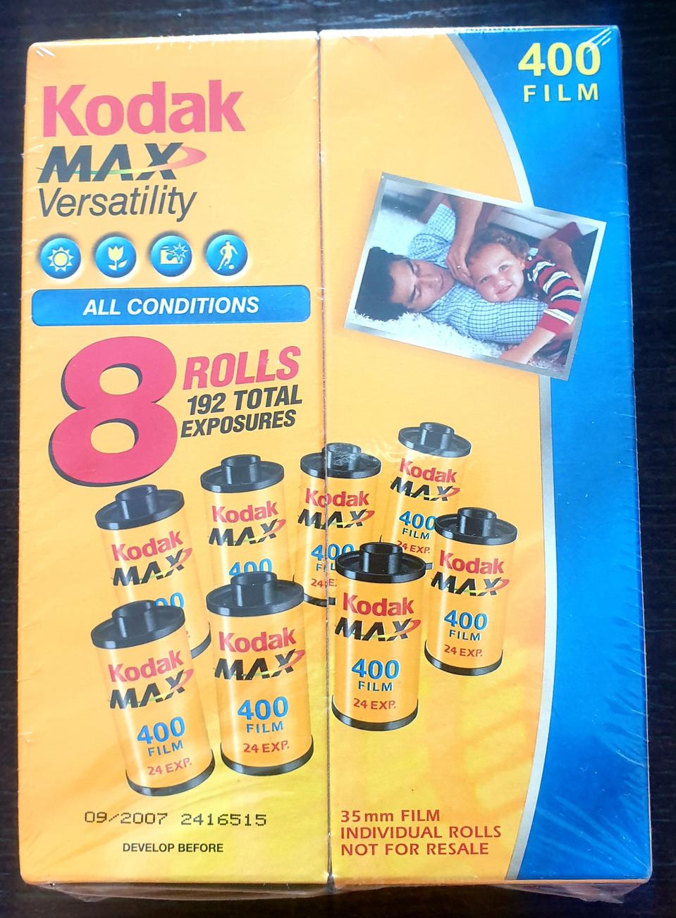 35mm 필름 코닥 max 400 24매 8롤 1박스