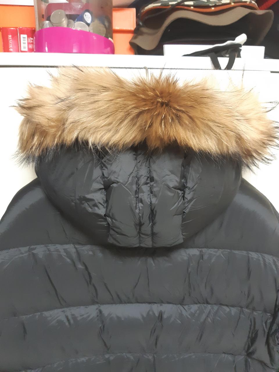 남성 라쿤퍼 구스100숏 패딩