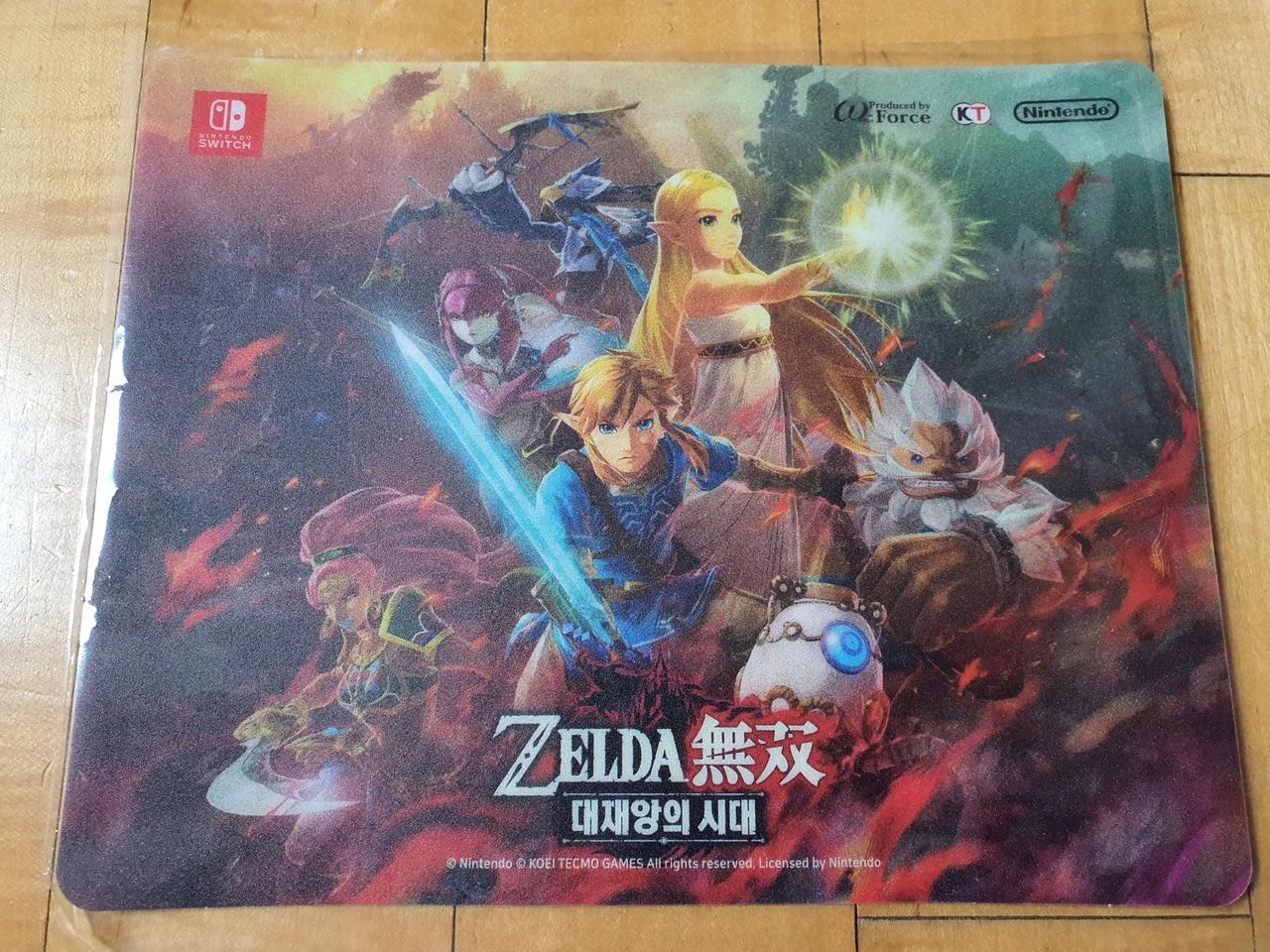 (새제품) 닌텐도 스위치 젤다무쌍 대재앙의 시대 마우스패드