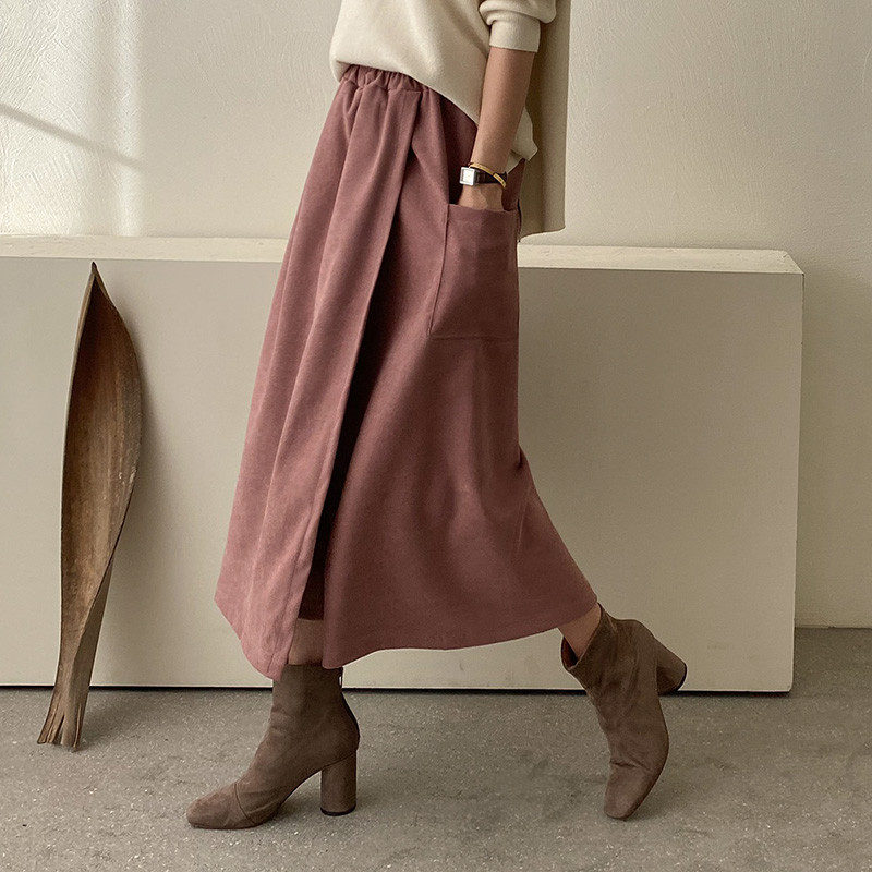 고무줄 겨울 해쉬 롱 바지 랩