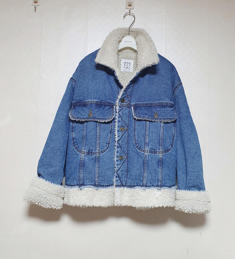 양털 뽀글이 청자켓