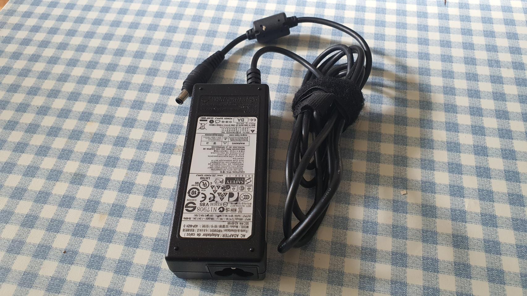 삼성정품 노트북 아답터 AD-6019R