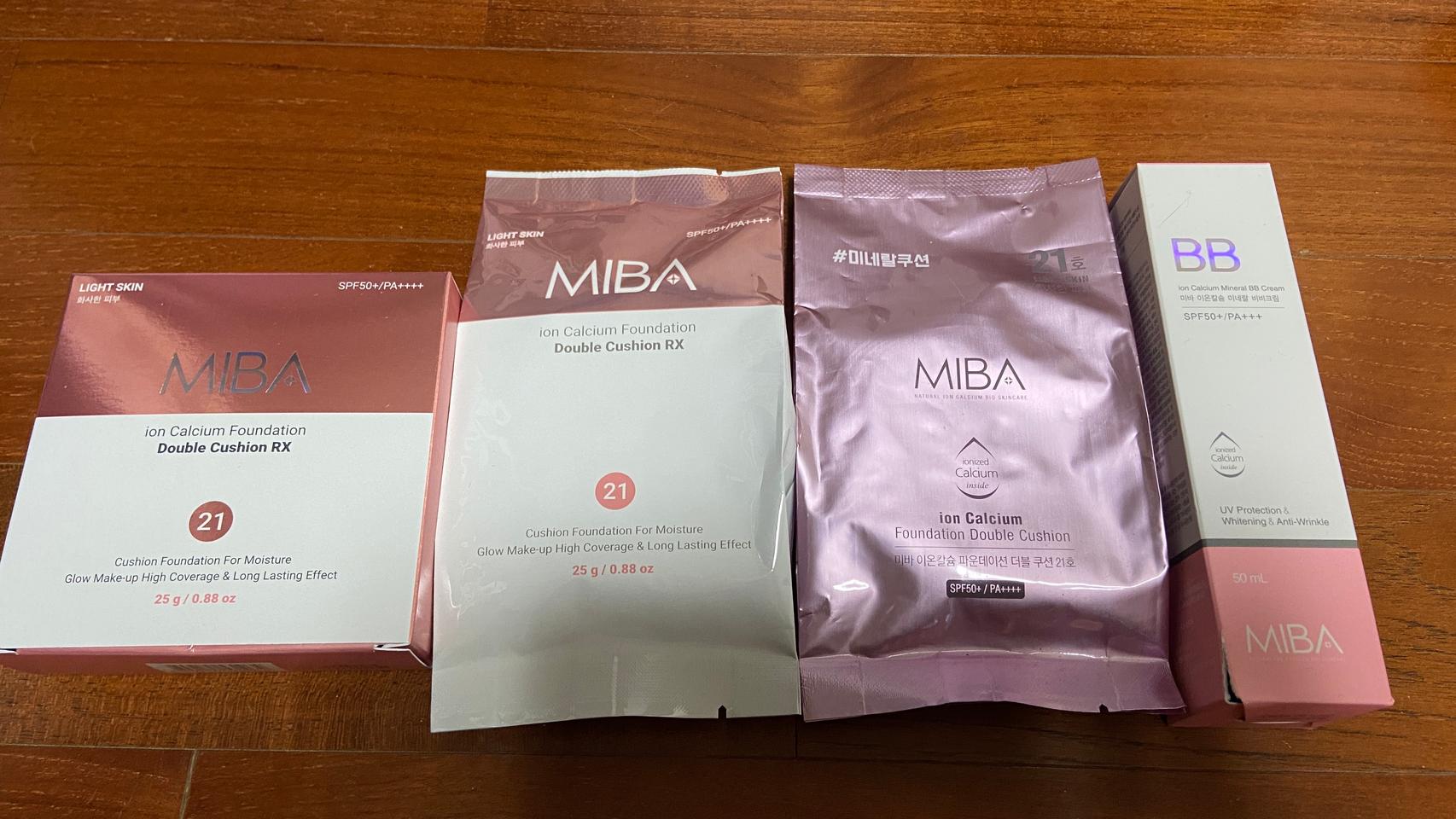 미바 더블쿠션 파운데이션 + BB (21호) 팝니다