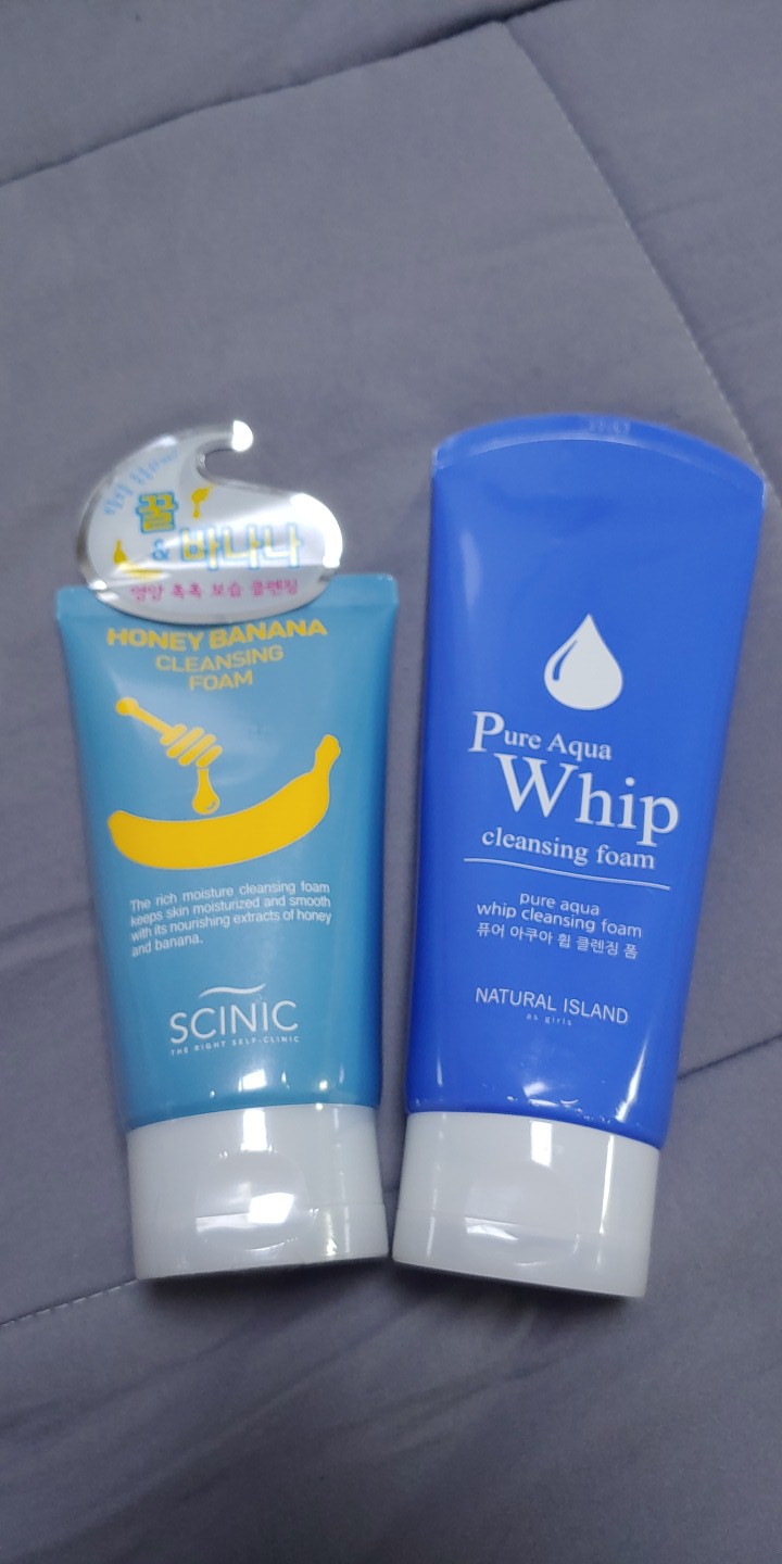 클렌징폼.허니바나나.퓨어아쿠아휩