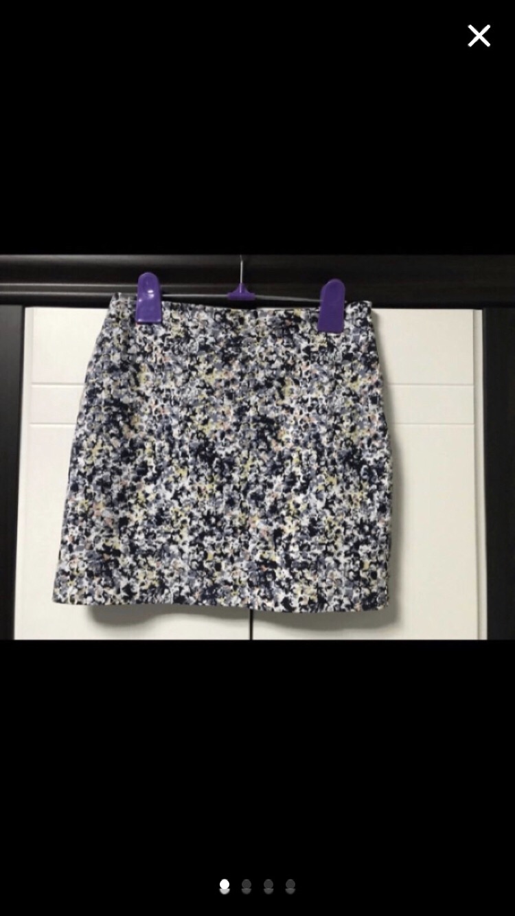 무늬 스판미니스커트