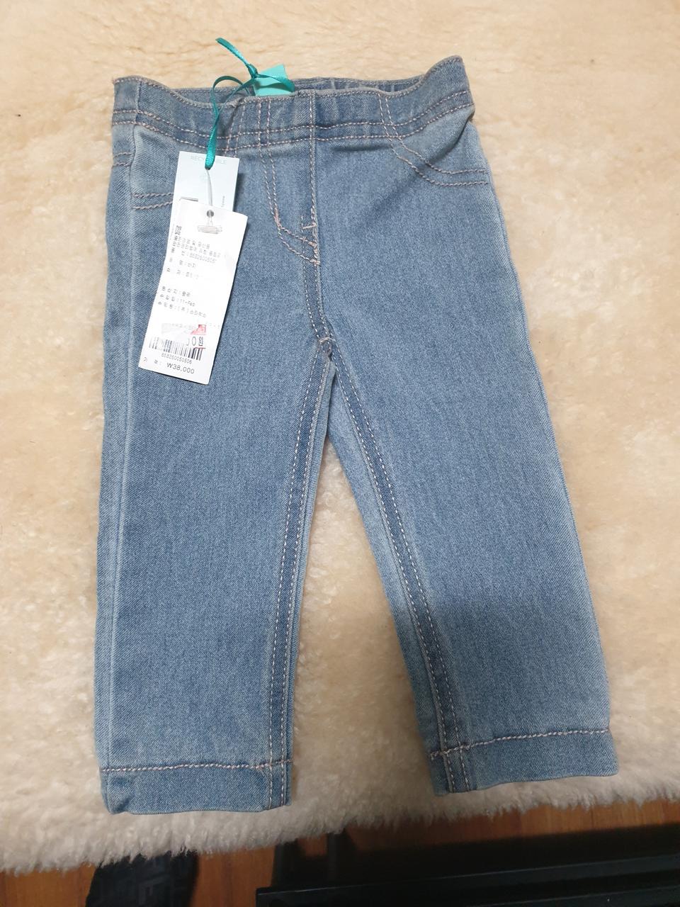 미니 데코레이션 청바지