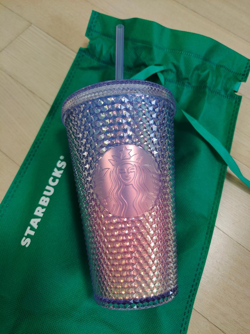 스타벅스 오로라 지압텀블러. 새제품