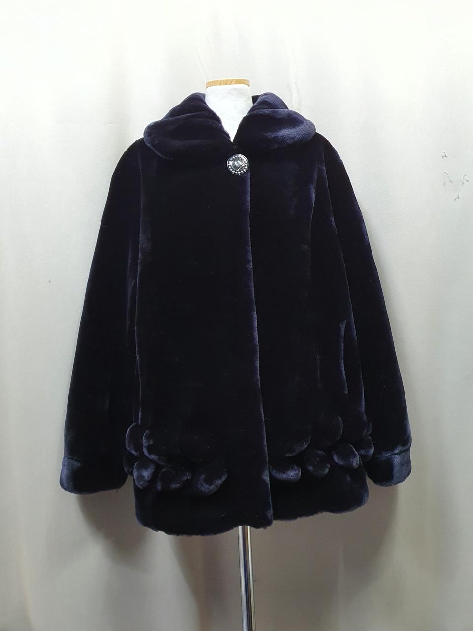 할인.특가새상품)인조털 페이크퍼 코트.인조 밍크.모피