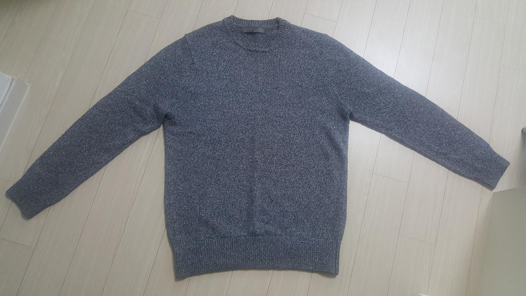 지오다노 회색 그레이 라운드넥 스웨터 니트 M 95 사이즈