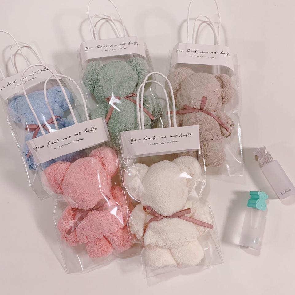 답례품 곰인형 수건