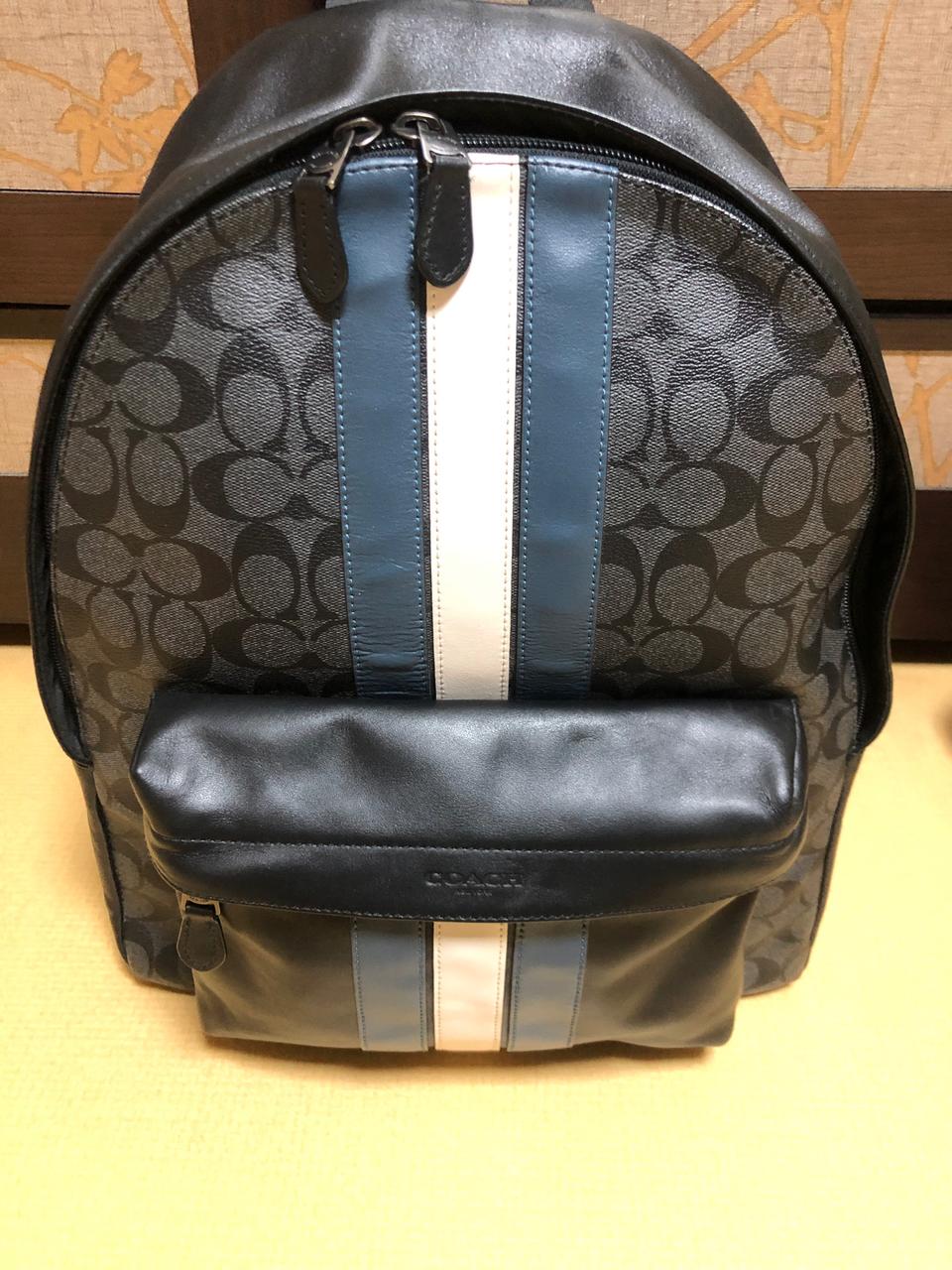 코치 시그니쳐 가죽백팩