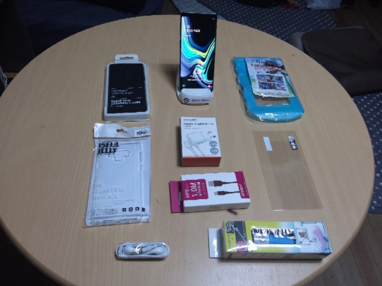 SKT 갤럭시노트9 실버 128기가 정상해지 풀세트 판매합니다 