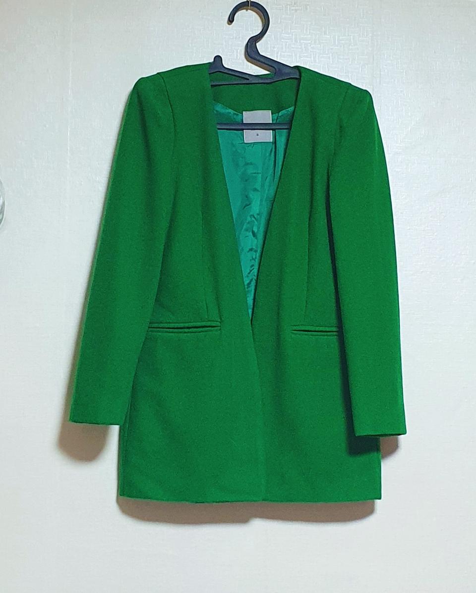 노카라 모던 모직 자켓