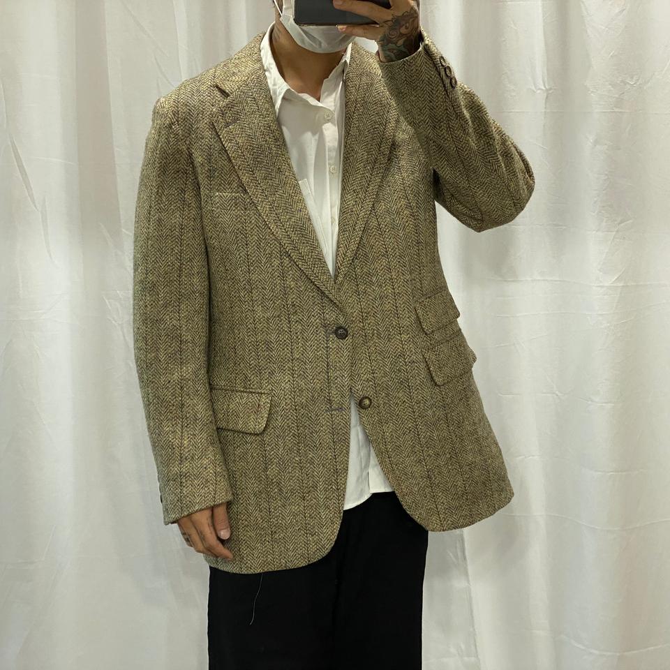 빈티지 헤링본 트위드 자켓