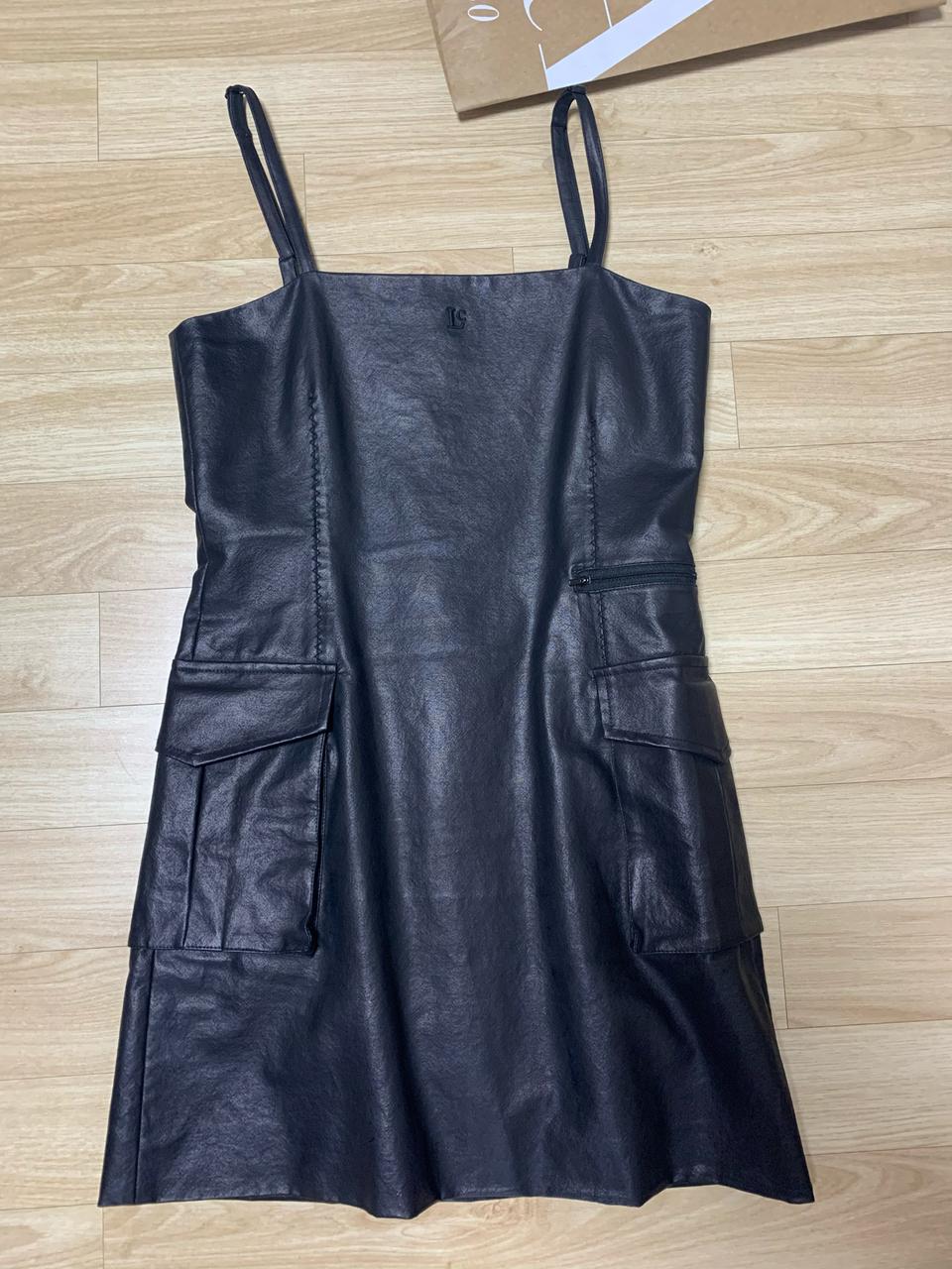 19ss 로우클래식 레더 원피스
