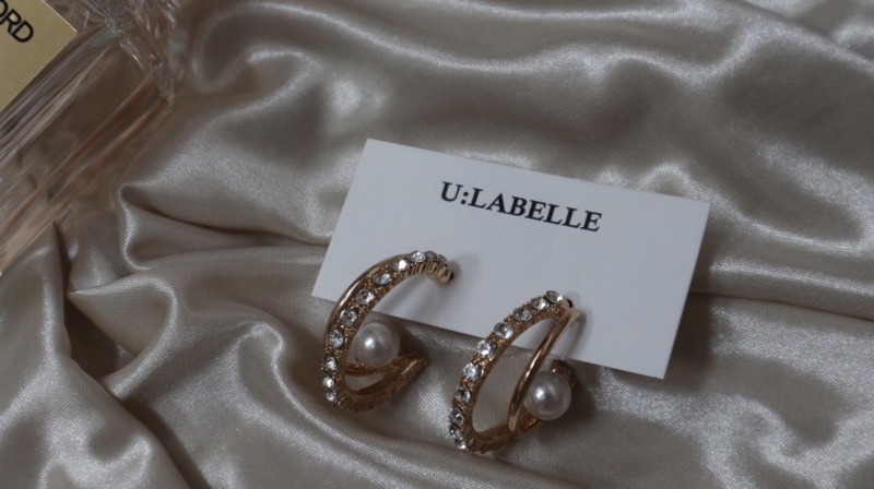 (새상품) 더블 진주 링 귀걸이