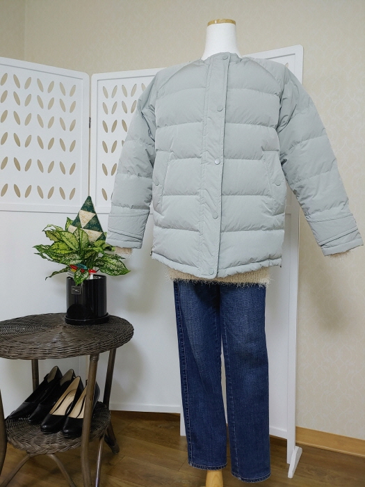 (2017년 9월제품)리스트 정품 숏오리털점퍼(55)후드없음