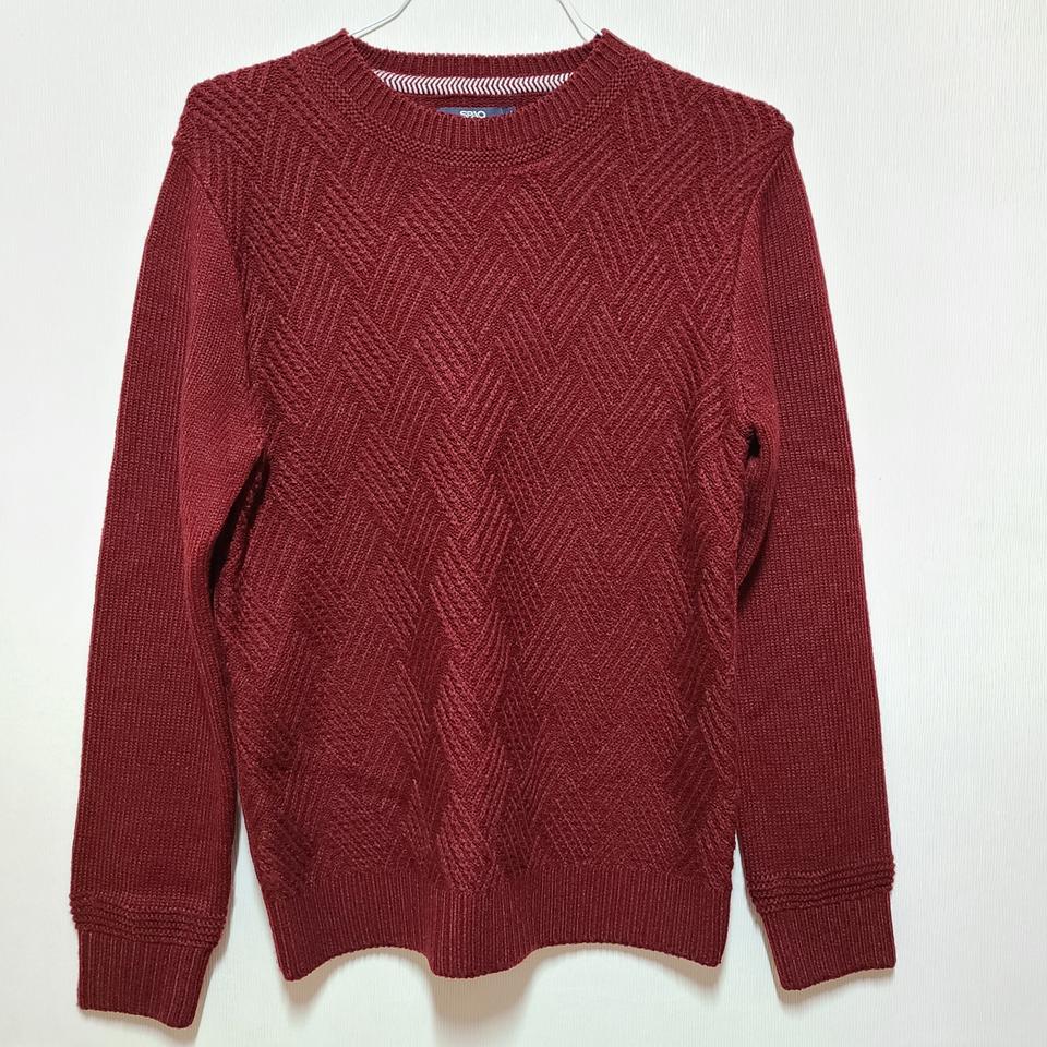 스파오 와인색 니트