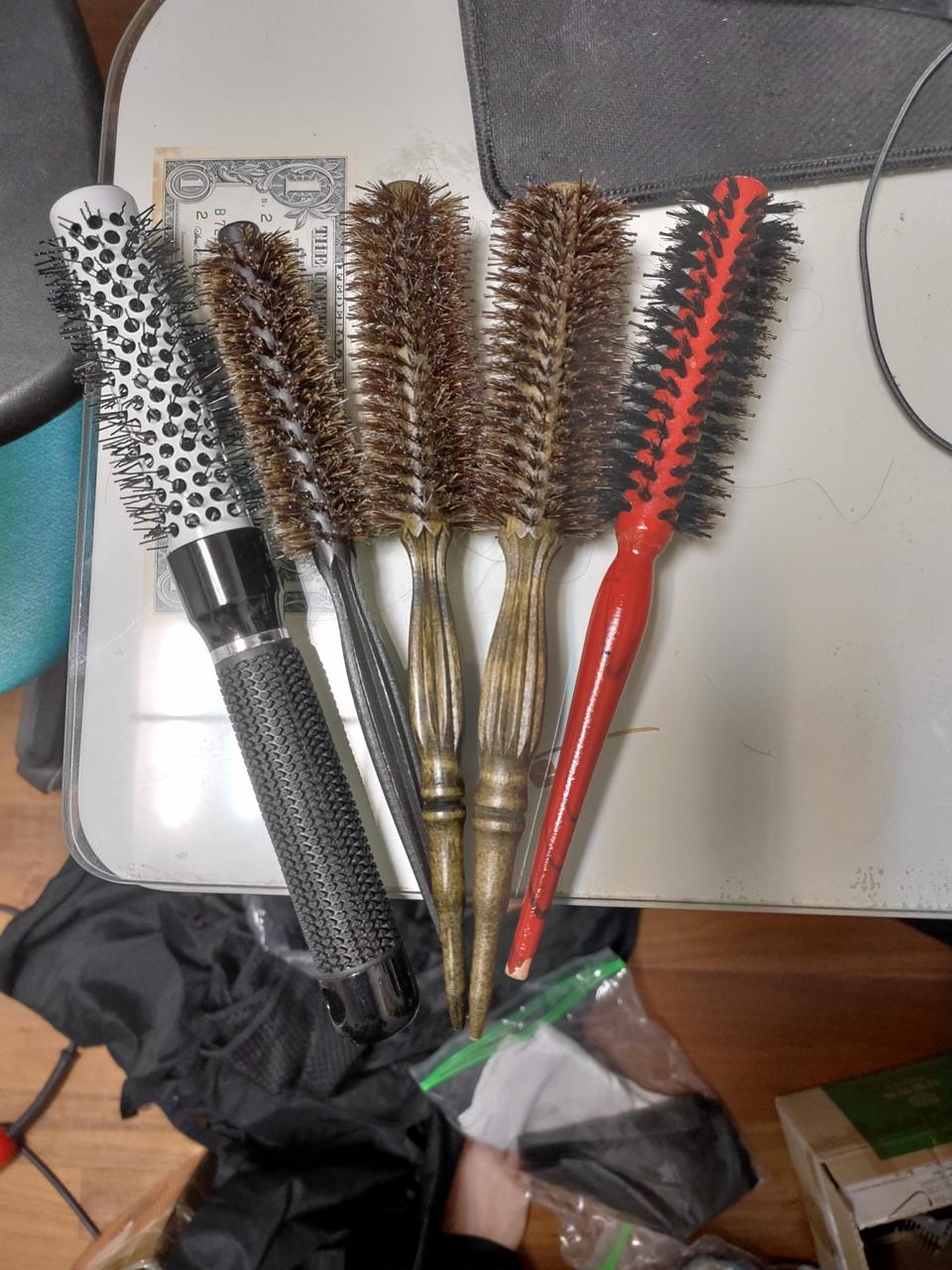 헤어 롤 브러쉬 5종