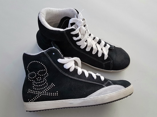 이태리 명품 CULT 스웨이드 하이탑 스니커즈
