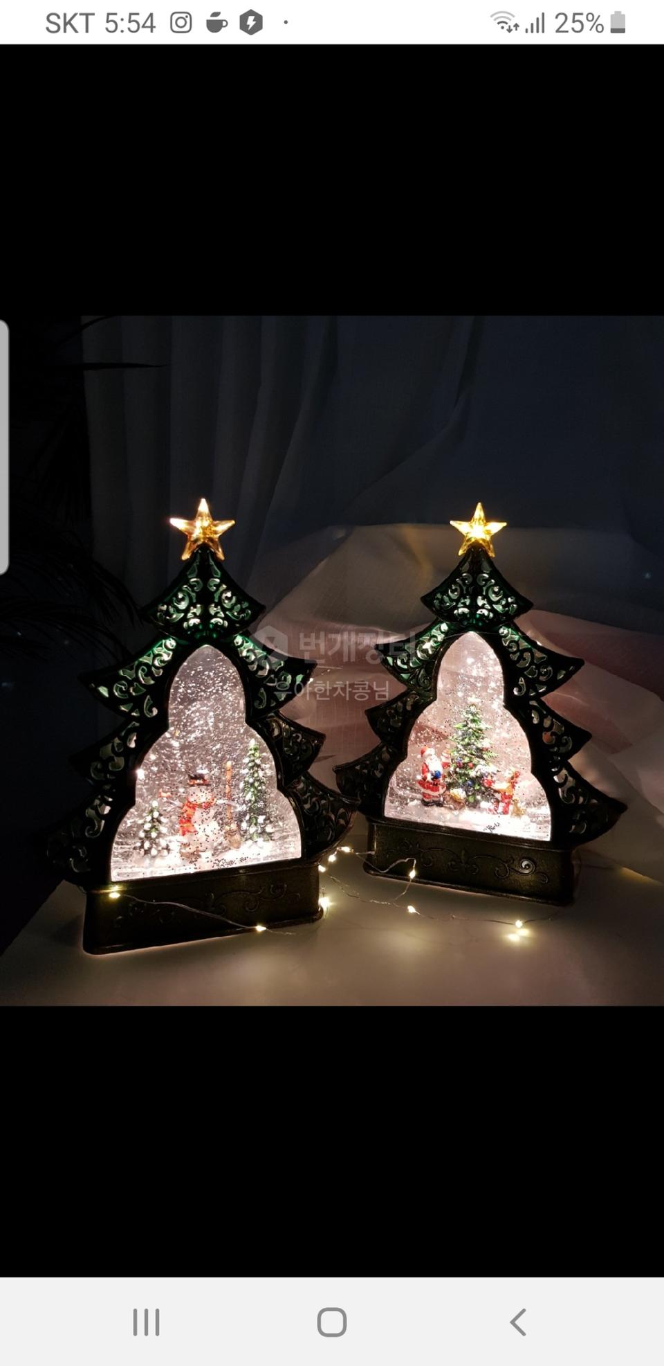 별트리 산타 눈사람 캐롤 오르골 새제품