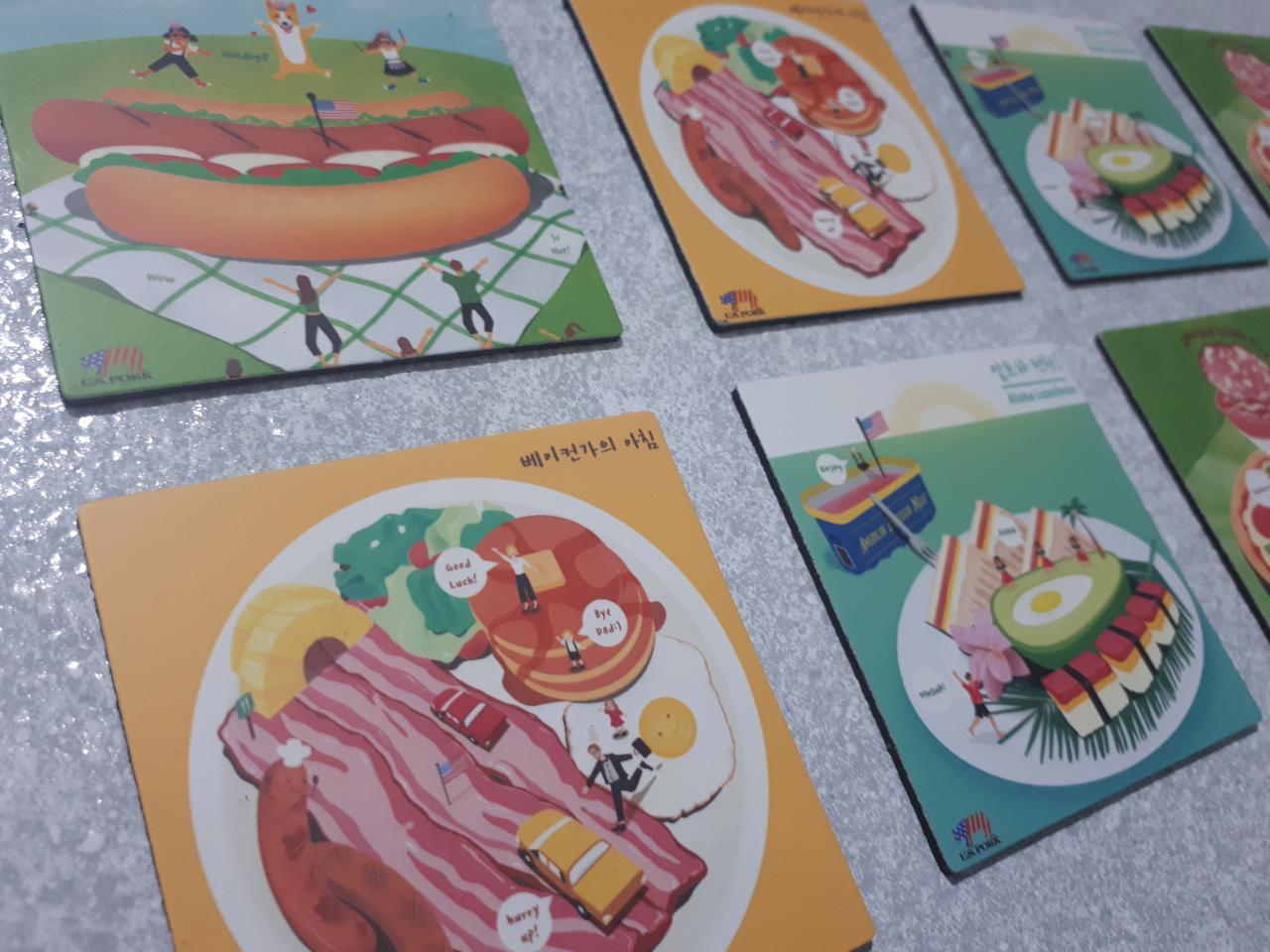 [택포/미개봉] 마그네틱 냉장고자석 135개 (6.5cm)