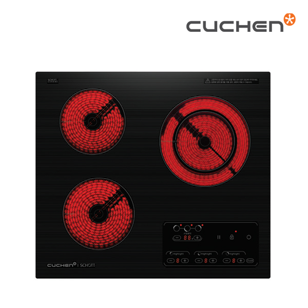 쿠첸 전기렌지 3구 하이라이트 빌트인 CIR-HL3A03FLBE