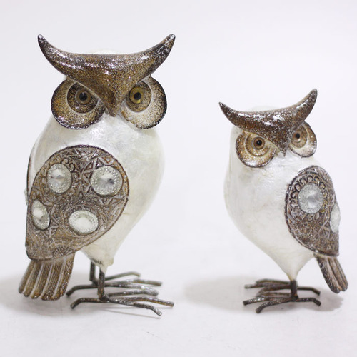 회색자개부엉이 (소사이즈)