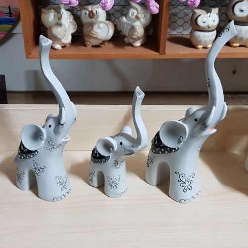 긴코 회색코끼리가족 3p