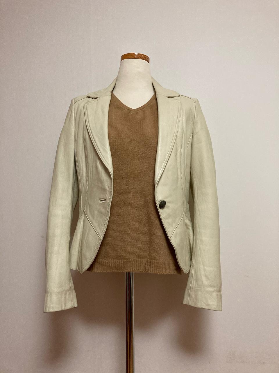 (택포)양가죽100 아이보리 자켓55