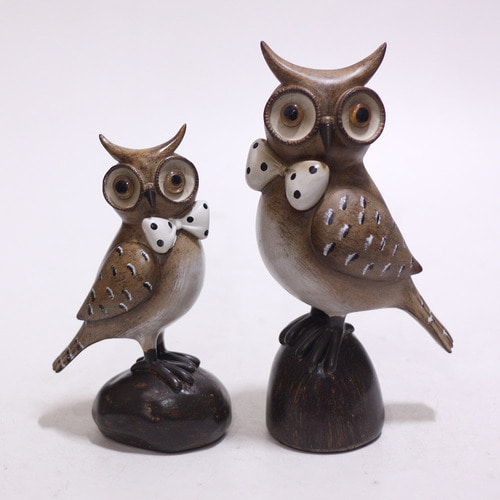 마주보는 엔틱부엉이2p (강화마블)