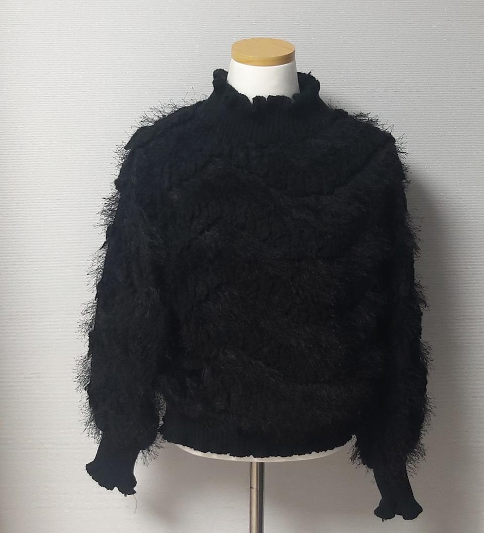 퍼 뽀글이 양털포인트 맨투맨(새상품)