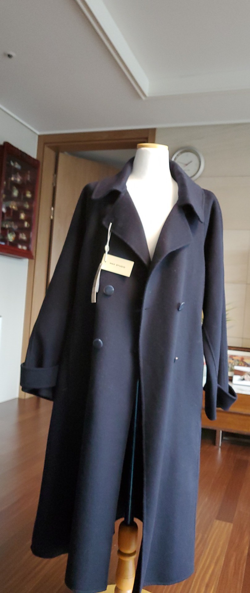 울 캐시미어 핸드메이드코트