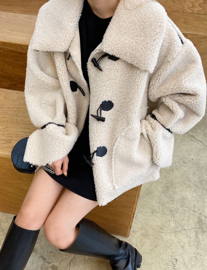 떡볶이무스탕 신상 새상품 무스탕자켓