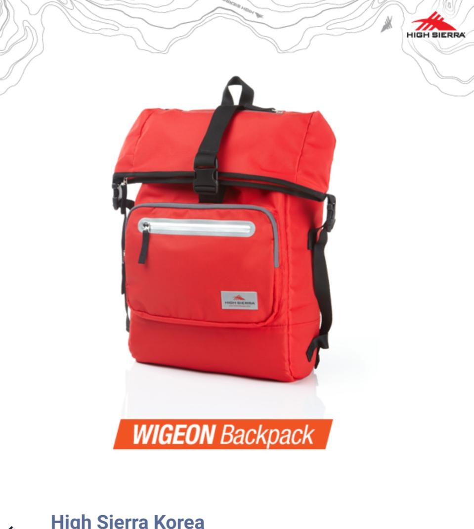 쌤소나이트 하이시에라 위겐 백팩