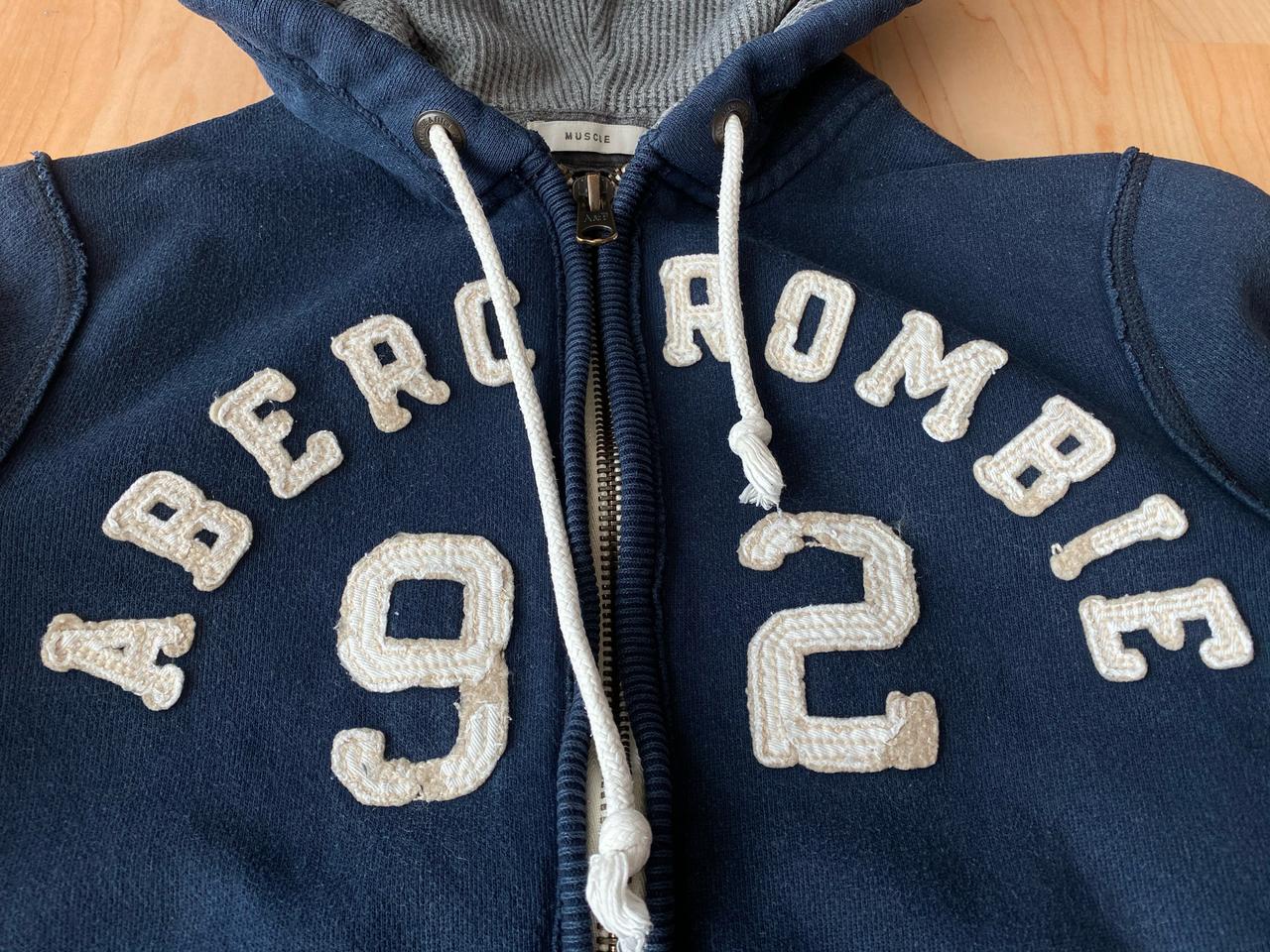 아베크롬비 네이비 후드집업 후드 후드티