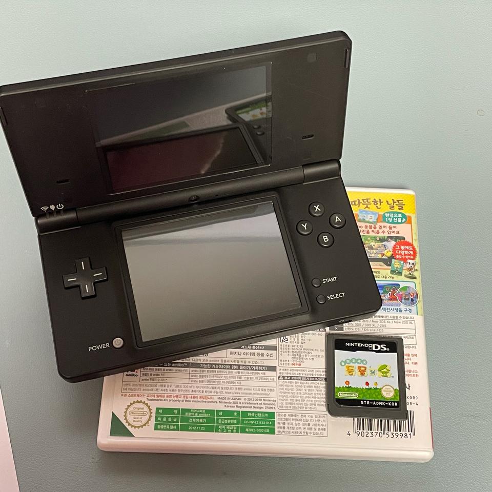 닌텐도ds i매트블랙+동물의숲칩 포함