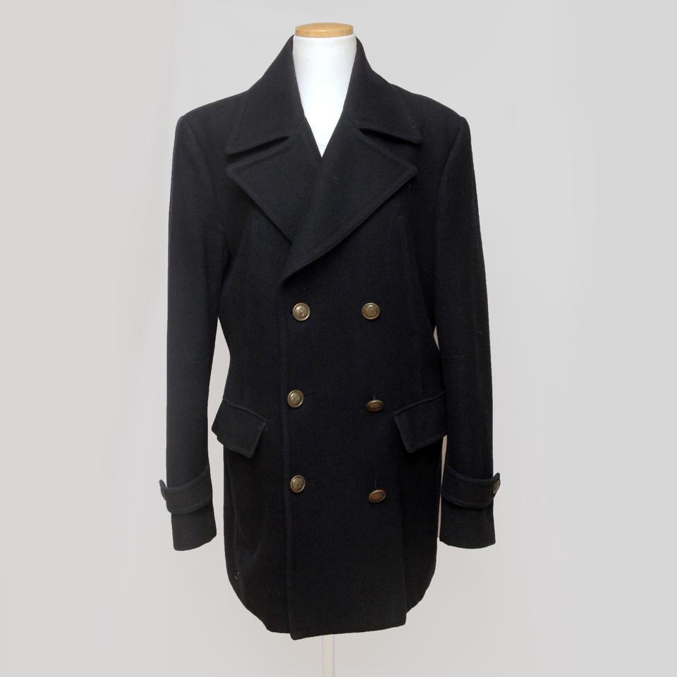 지오지아 더블 코트 네이비 L