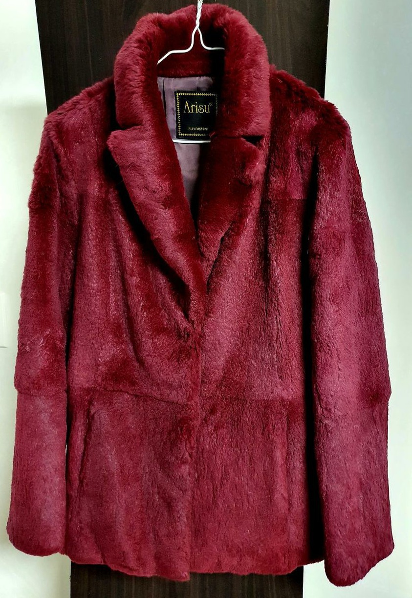 토끼털 와인코트