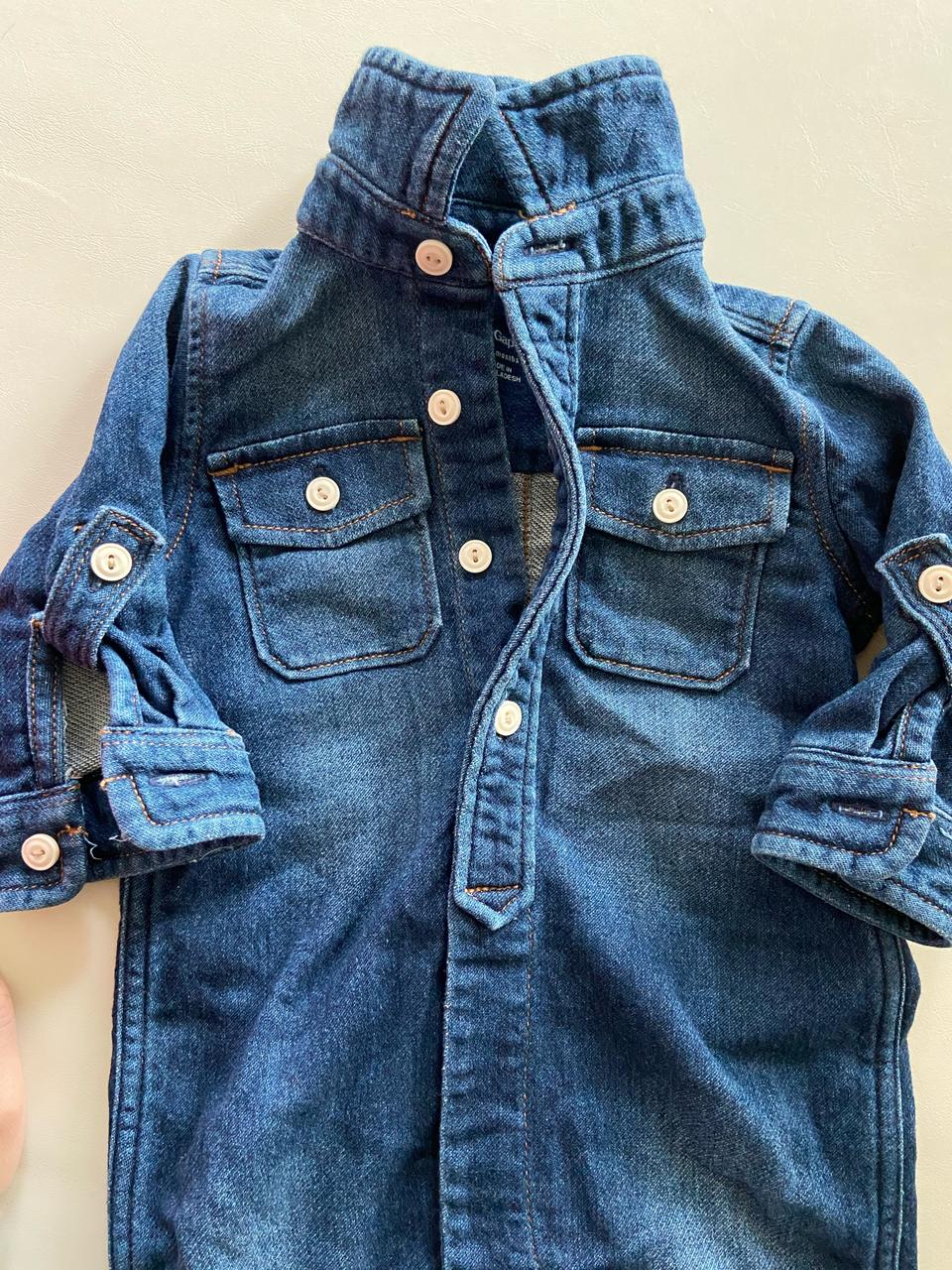 베이비갭 청우주복(딱딱한 데님아니고 천이에요)3-6m