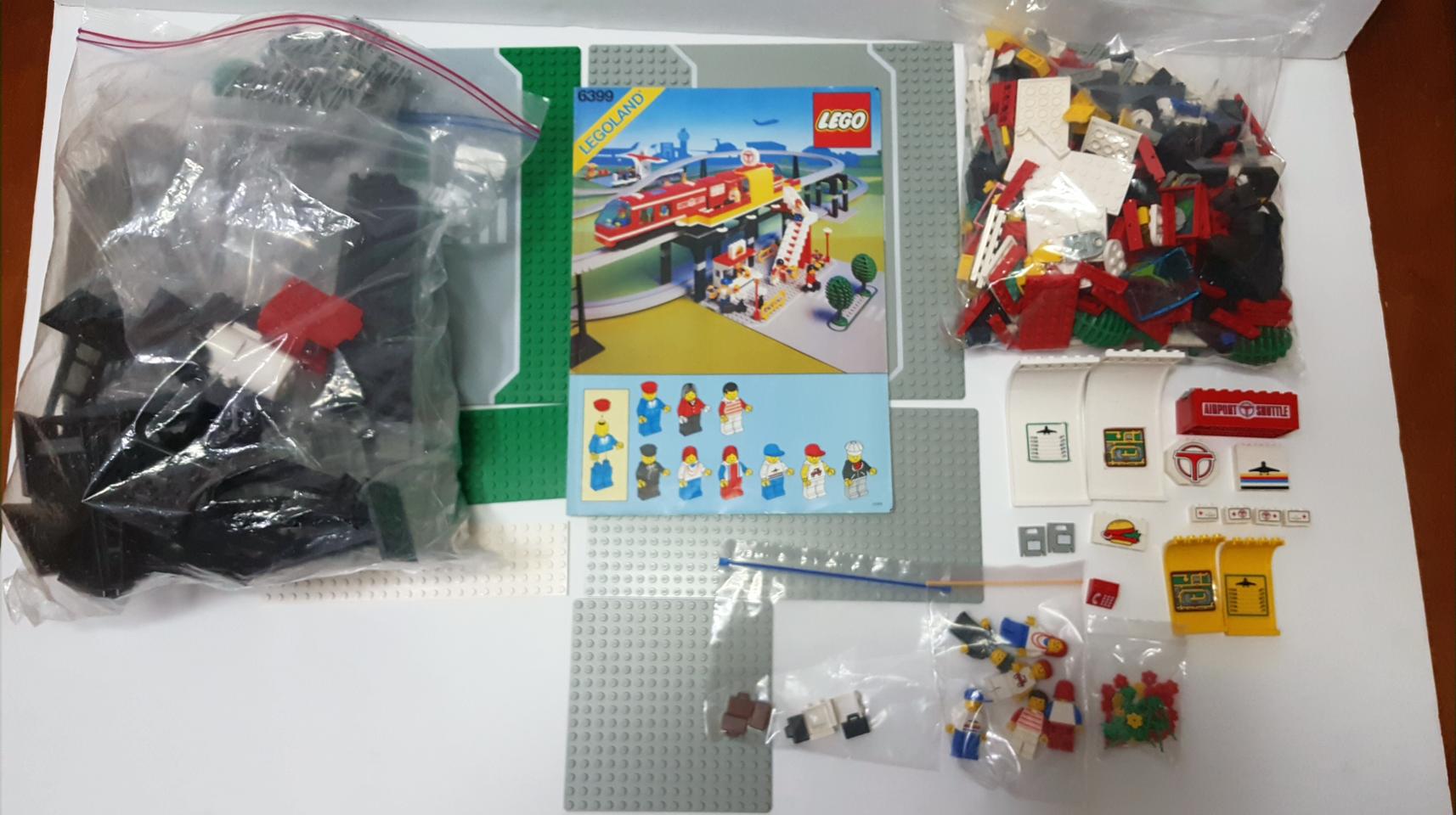 레고 6399 모노레일 에어포트셔틀 + 모노레일 트랜스포트 베이스 699