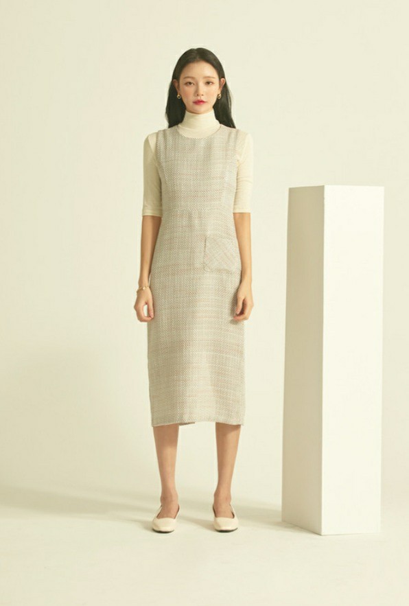 트위드 롱원피스(새상품)