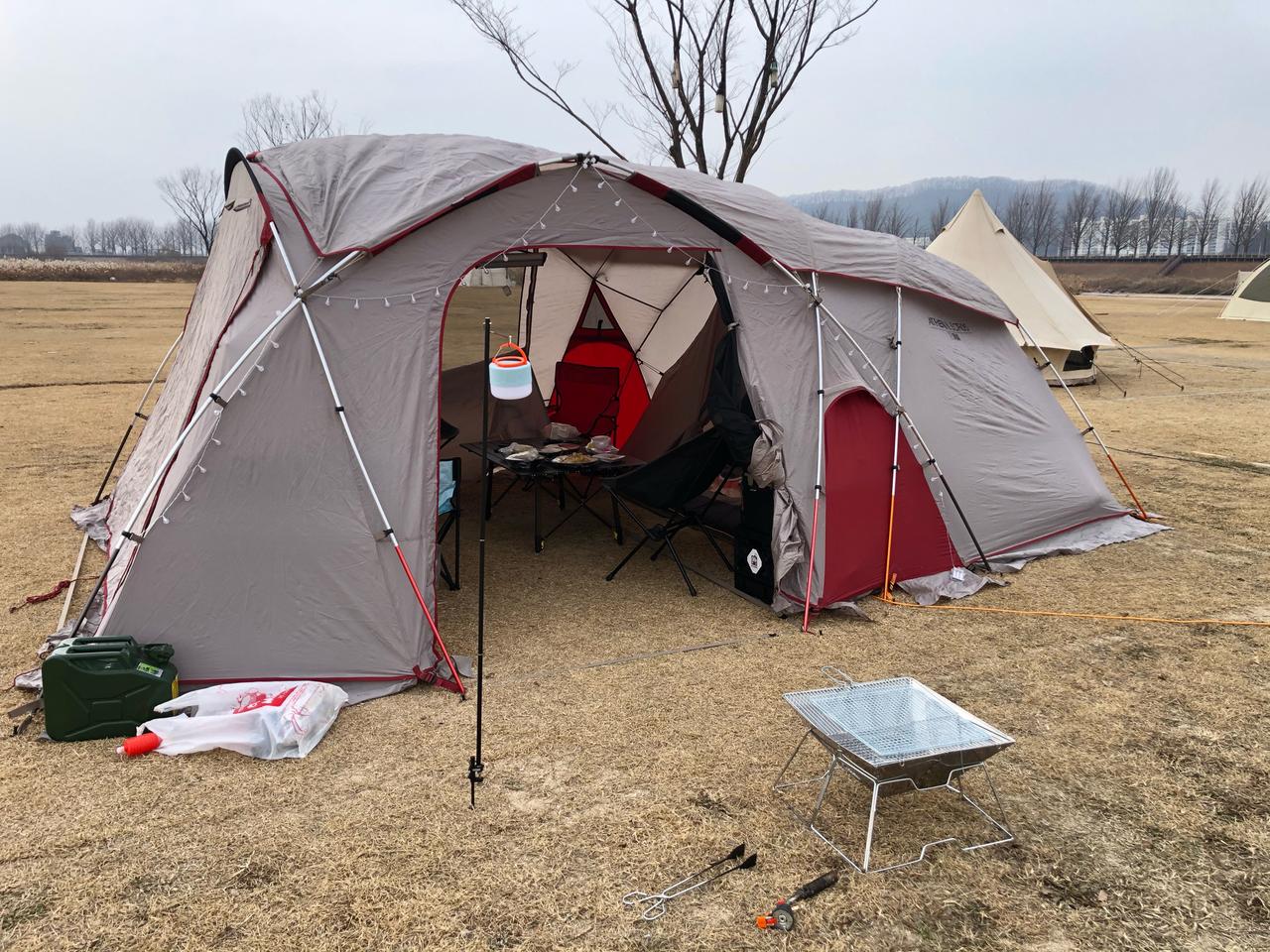 리빙쉘 텐트 콜맨 아테나 2룸 팝니다