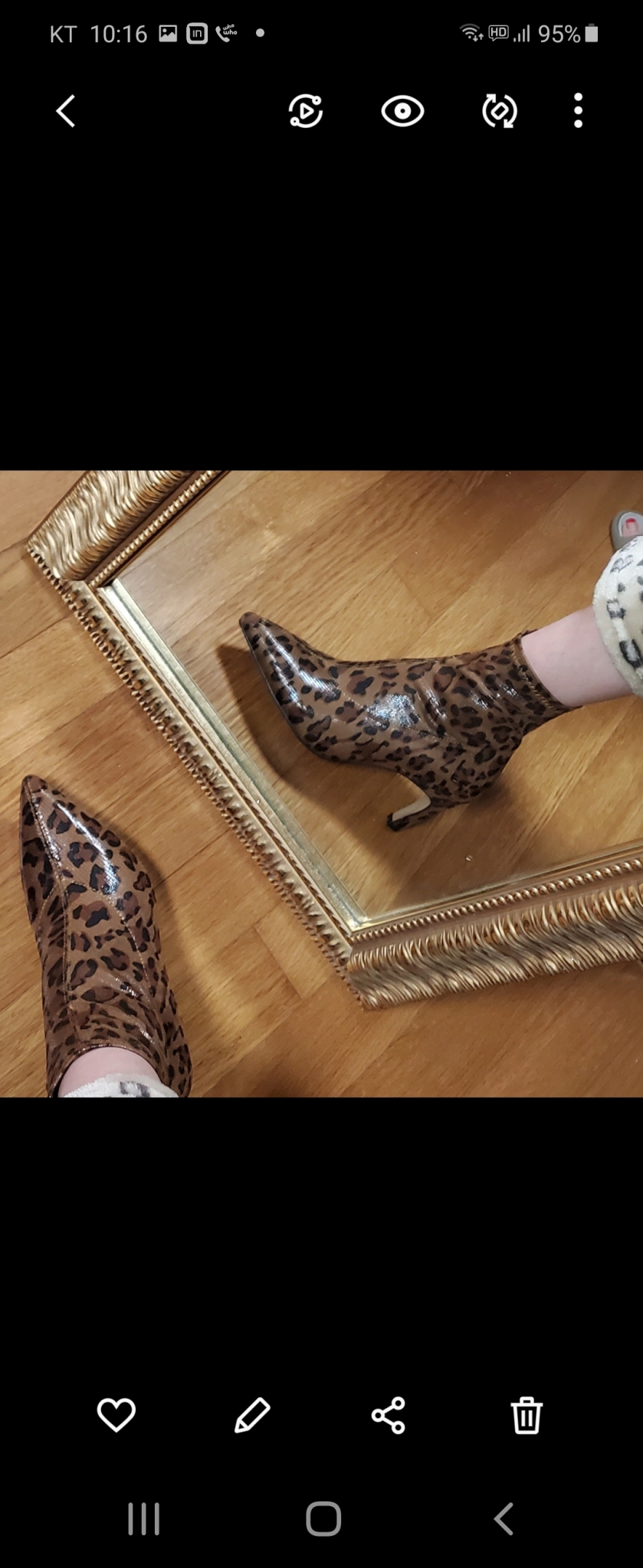 강츄♡레오파드앵클부츠