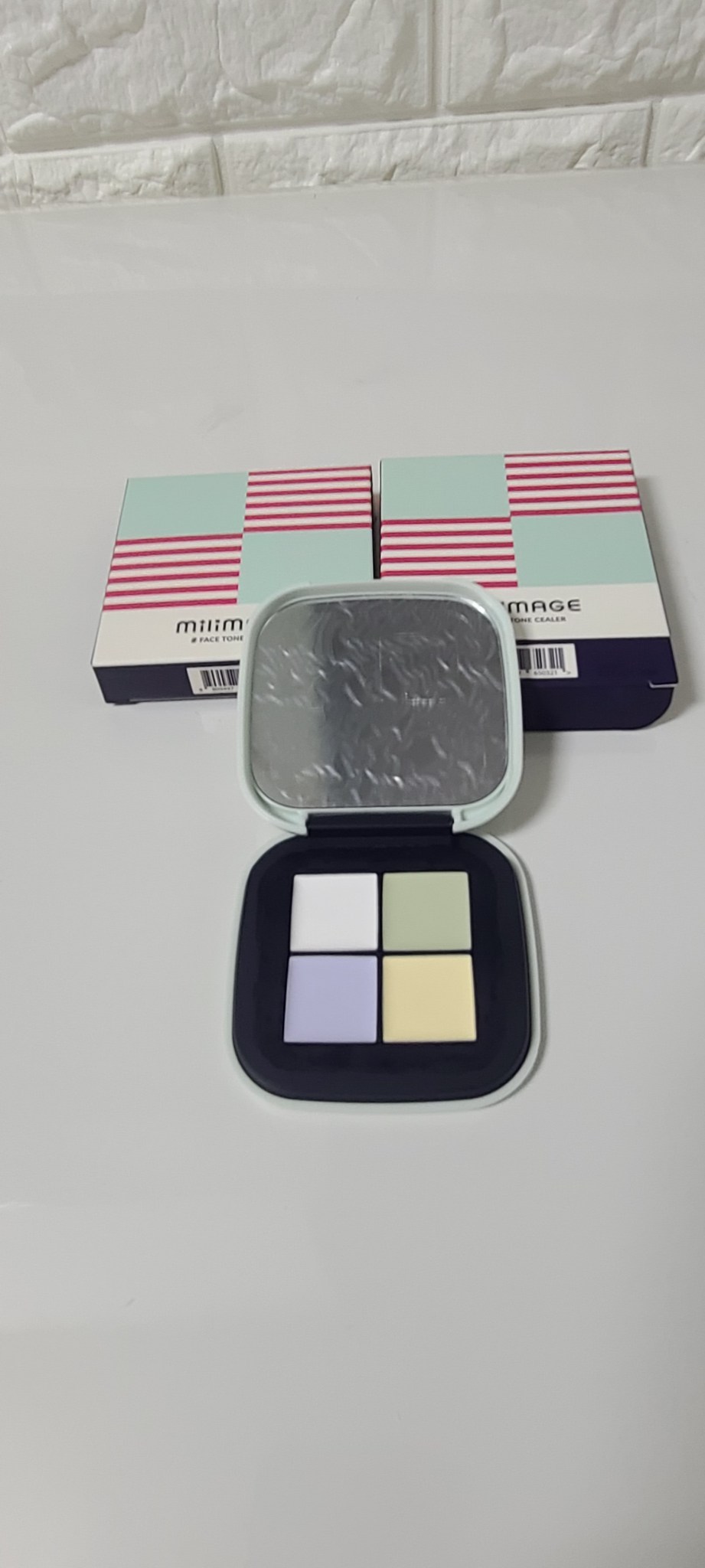 일괄 커버 밀리마쥬 페이스 톤 실러 팩트