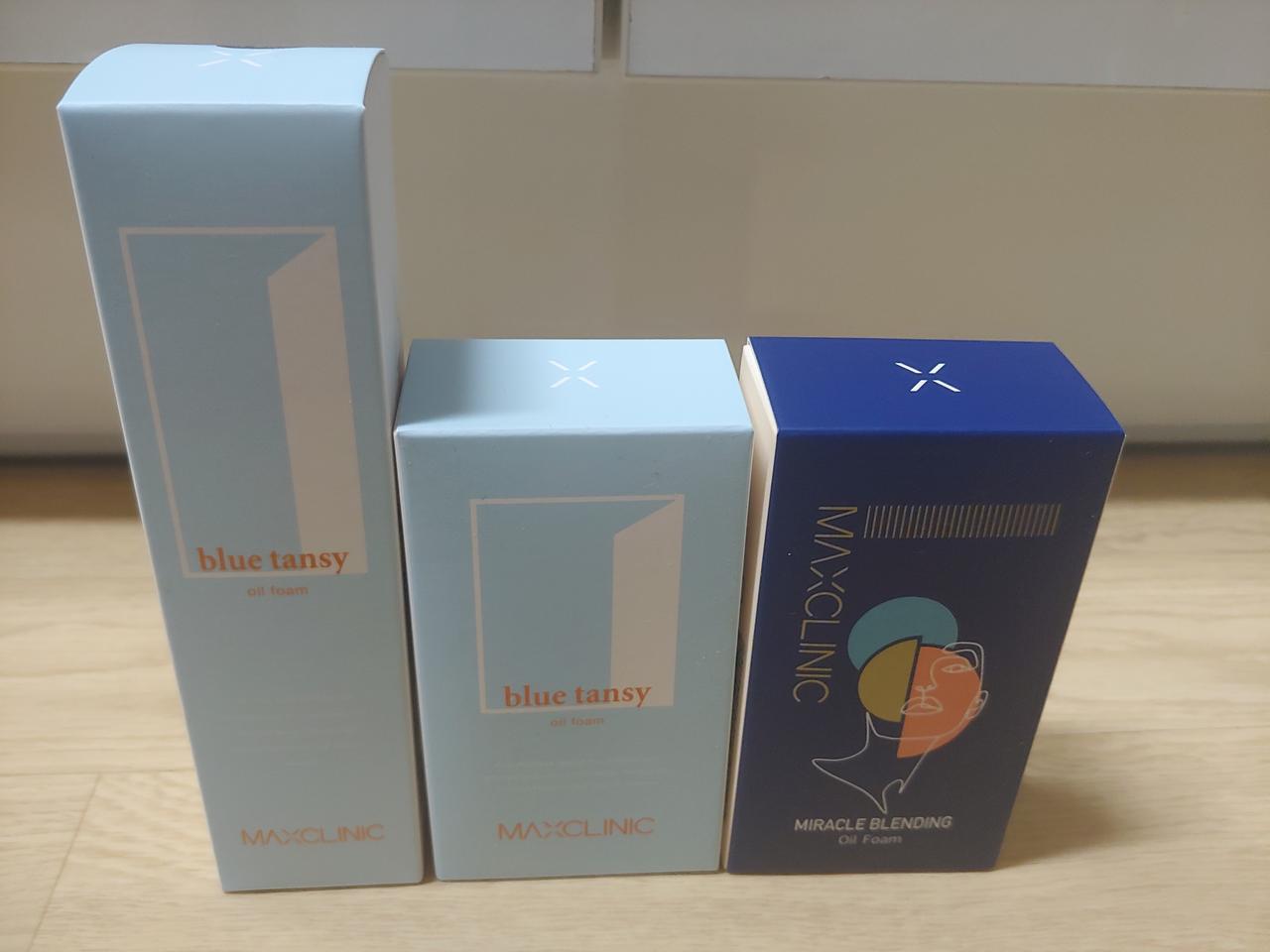 맥스클리닉 블루탄지 오일 폼