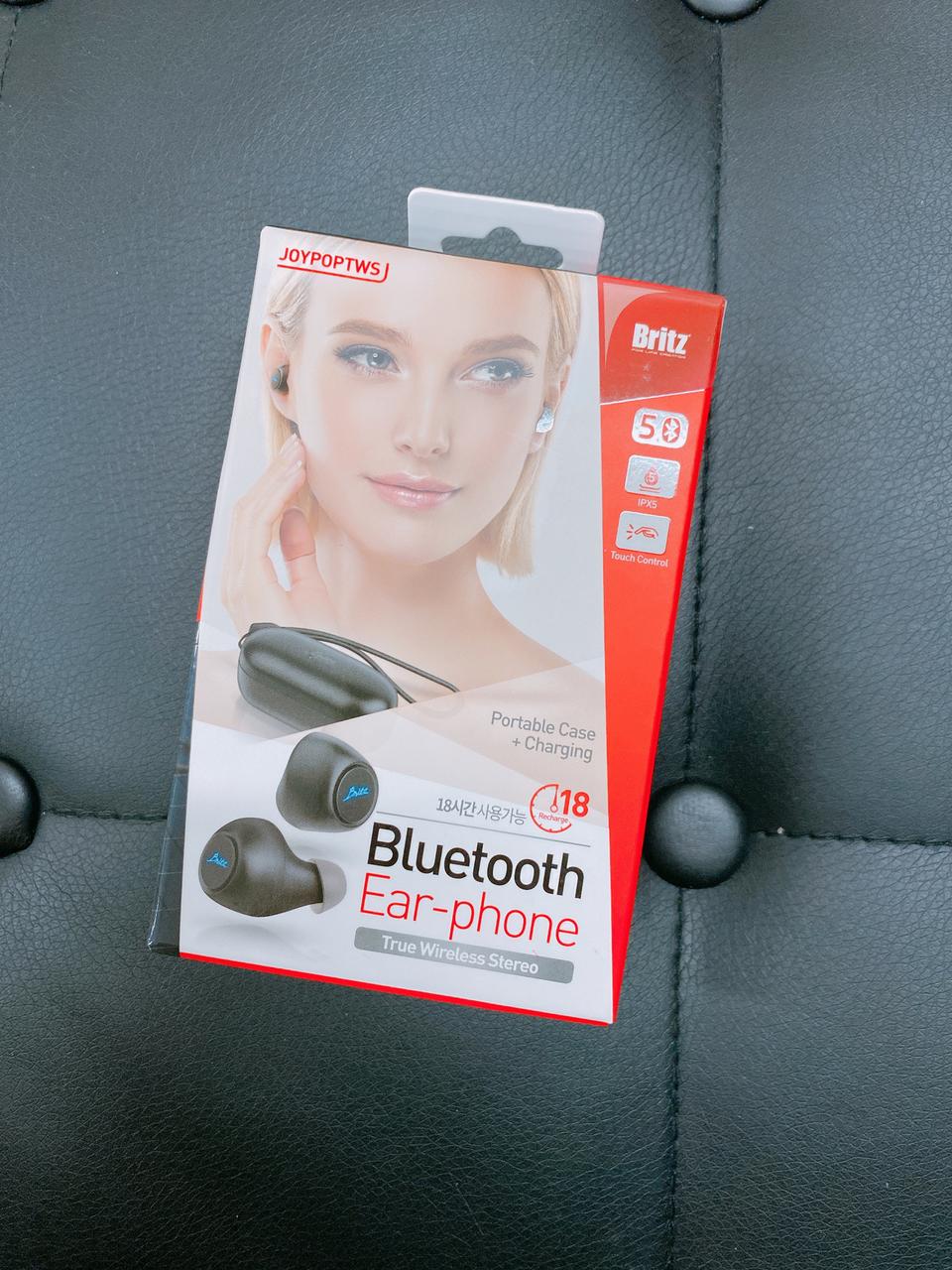 브리츠 블루투스이어폰 미개봉 (5.0) 방수 이어폰 StormTWS5